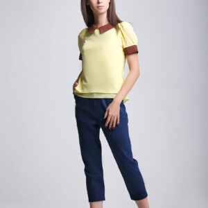 блуза желтого цвета